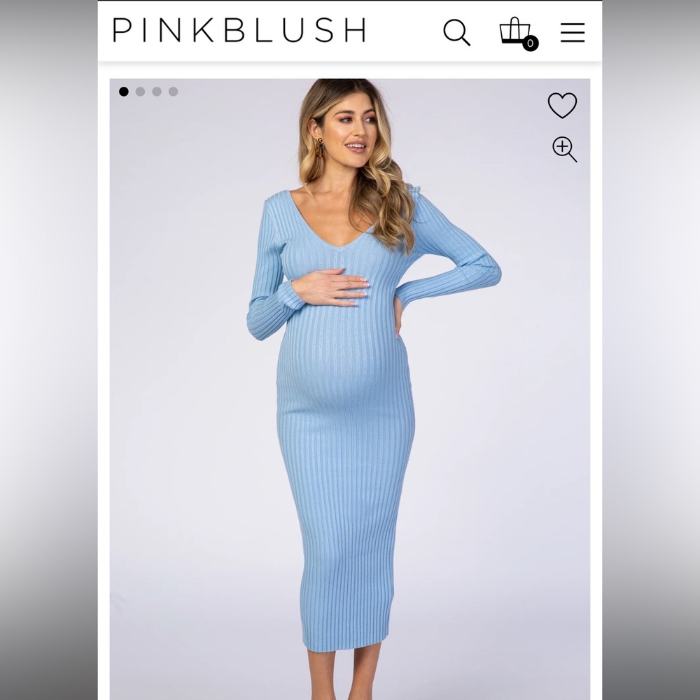 Pink Blush Maternity Dress